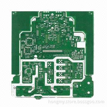 High-density 6-layered PCB with 1oz Copper Thickness, Green Solder Mask and HASL Surface Finish